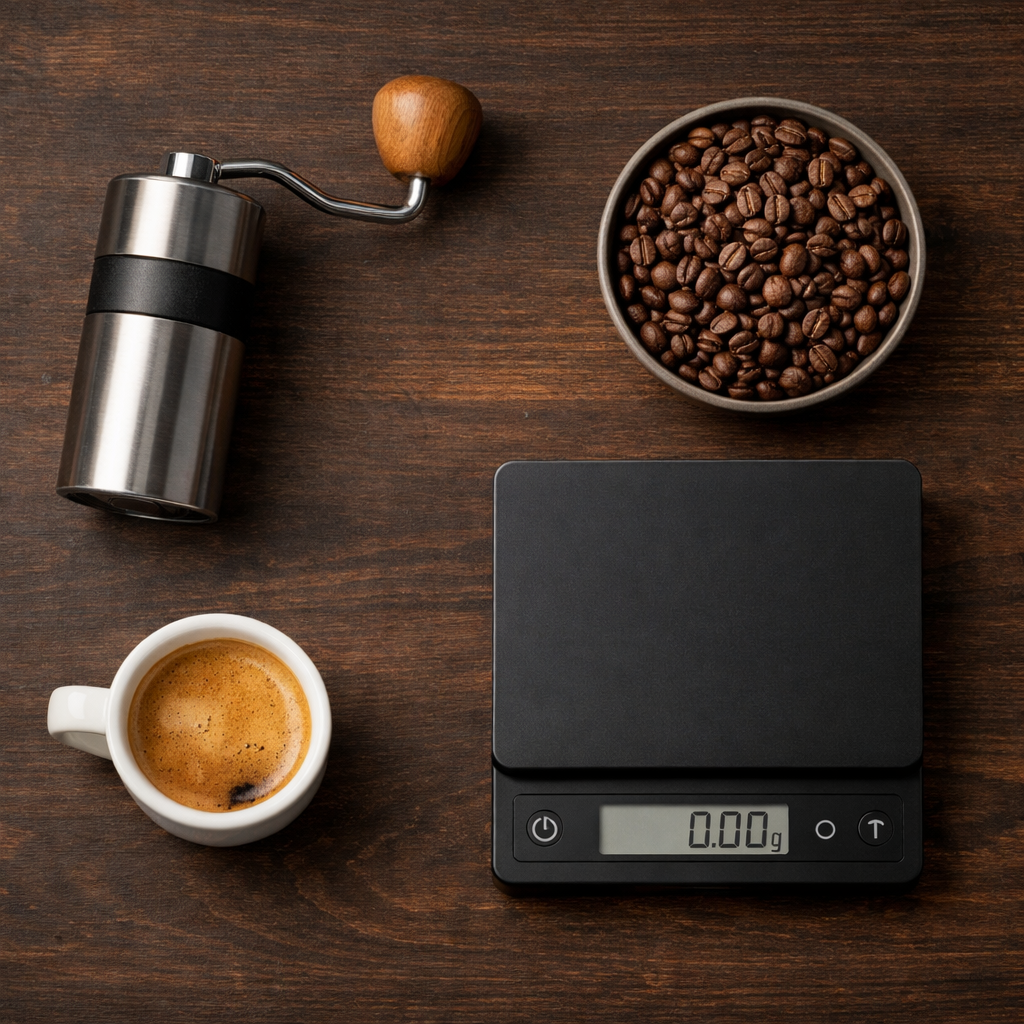 Kahve ekipmanı ve ölçüm